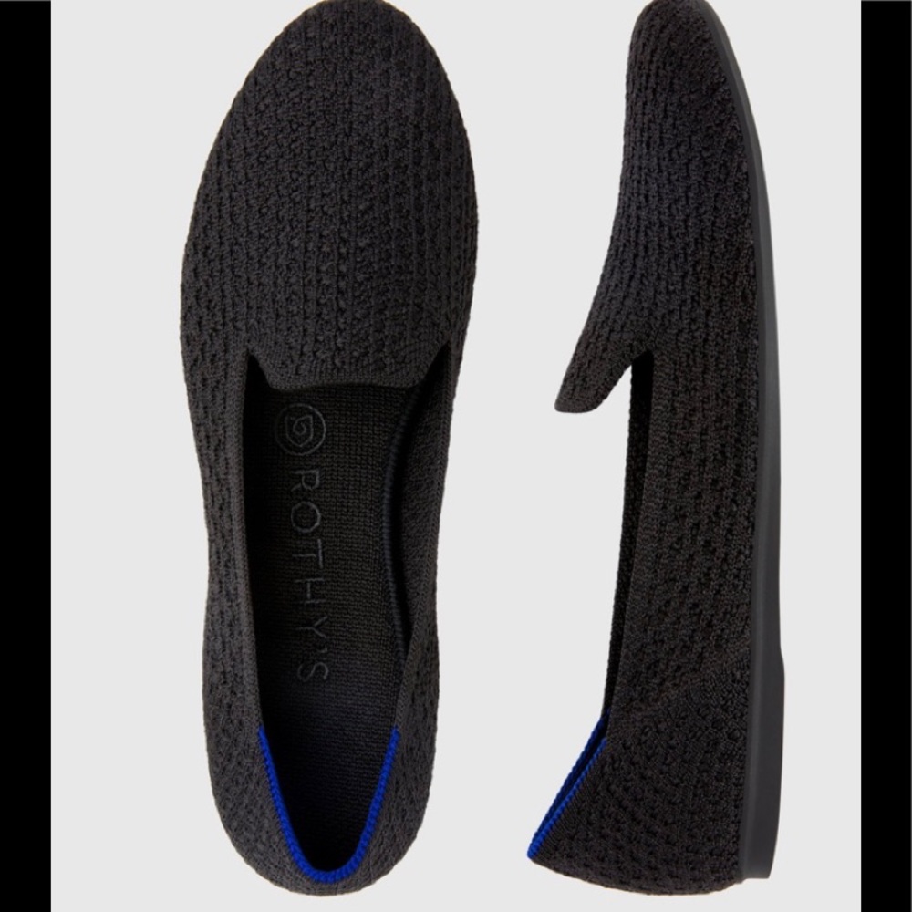 Rothy’s Loafer Size 7 Black Honeycomb